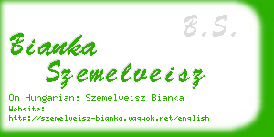 bianka szemelveisz business card